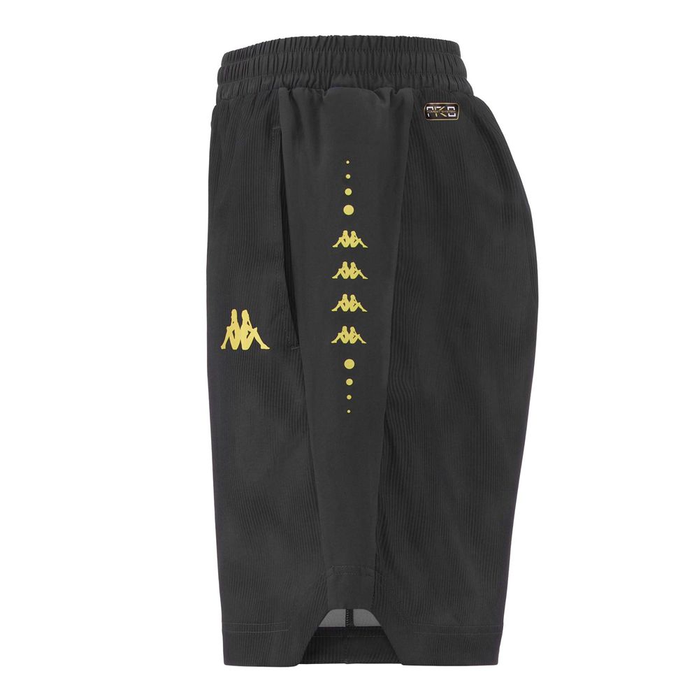 Men Kappa Kombat Fuvu Shorts Black | 357091-LDO