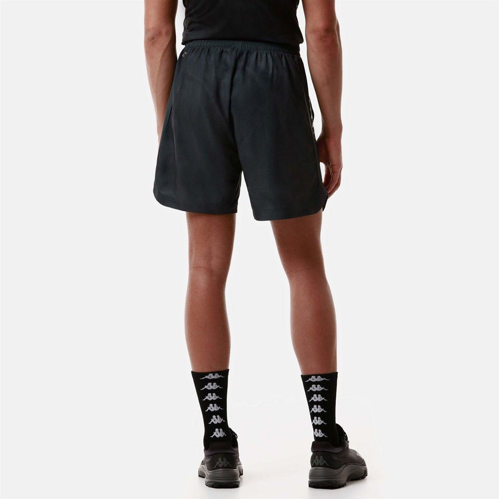 Men Kappa Kombat Fuvu Shorts Black | 357091-LDO