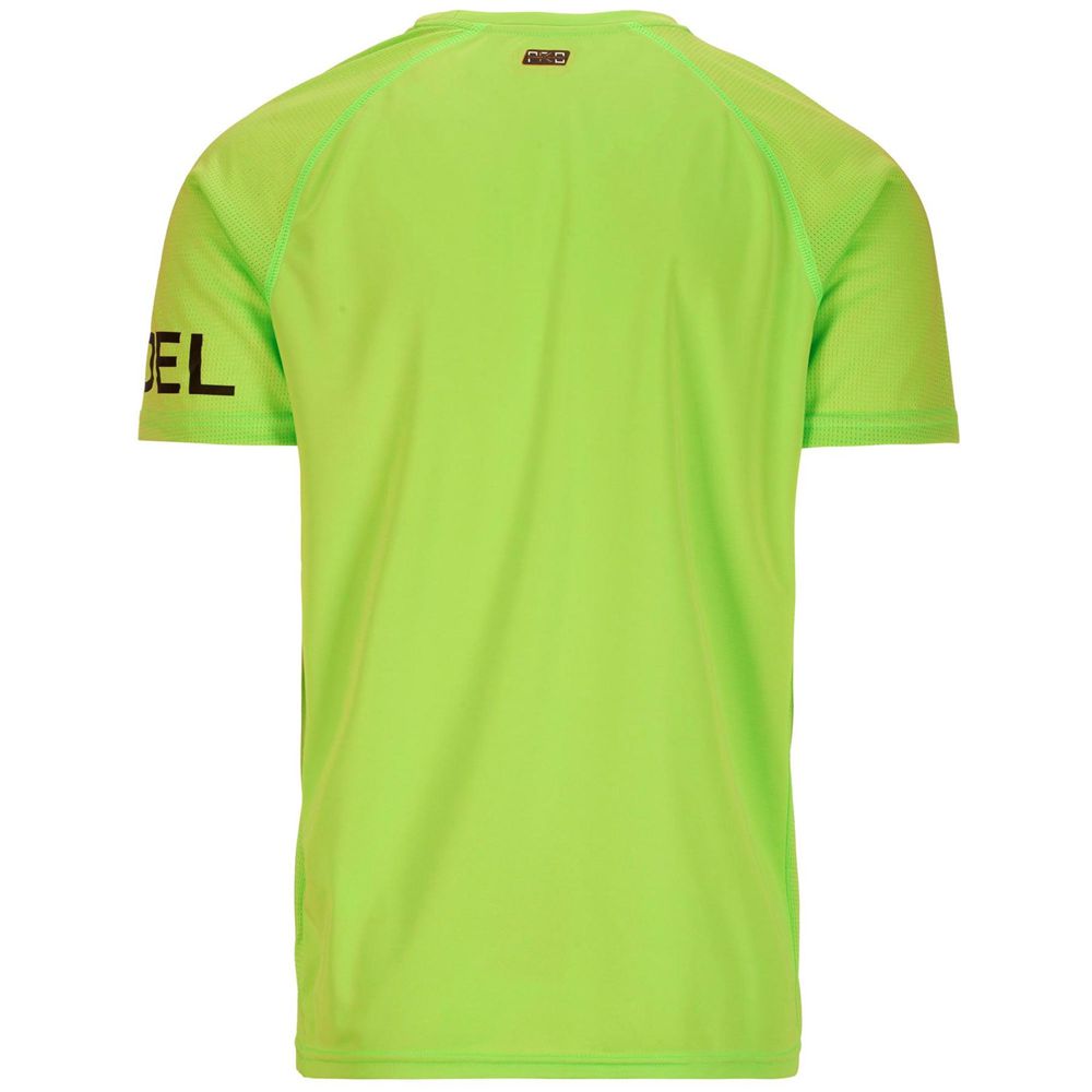 Men Kappa Kombat Padel Dago Jersey Green | 950183-EOL