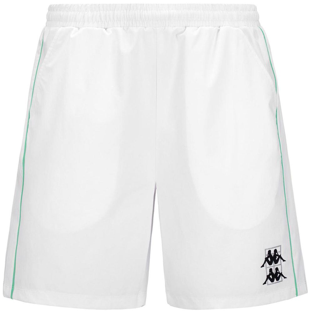 Men Kappa Kombat Padel Fivio Shorts White | 217086-WBH