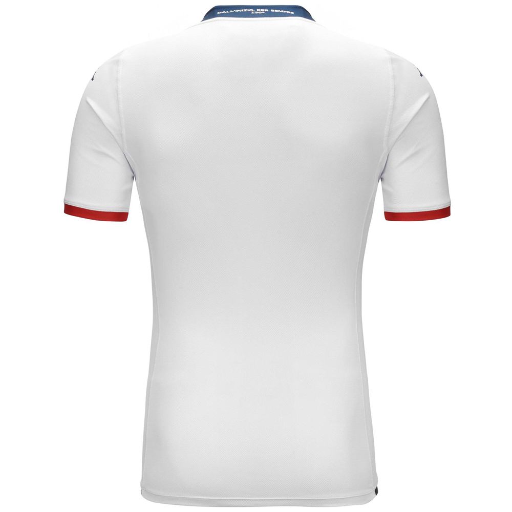 Men Kappa Kombat Pro 2024 Genoa Jersey White | 725403-VKG