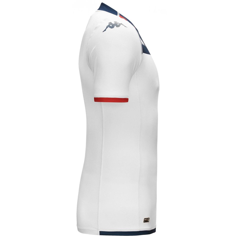 Men Kappa Kombat Pro 2024 Genoa Jersey White | 725403-VKG