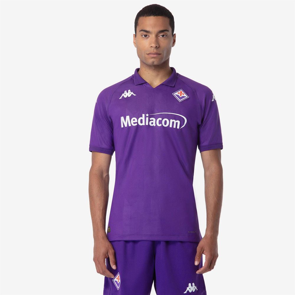 Men Kappa Kombat Pro 2025 Fiorentina Jersey Purple | 549362-NJG