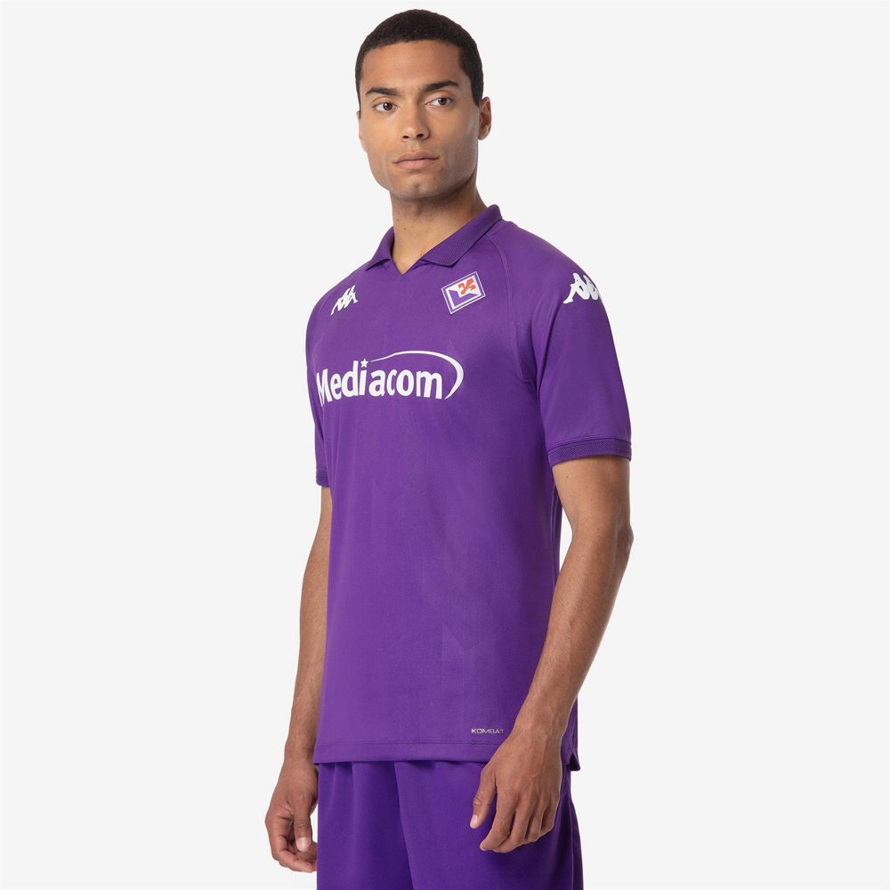 Men Kappa Kombat Pro 2025 Fiorentina Jersey Purple | 549362-NJG