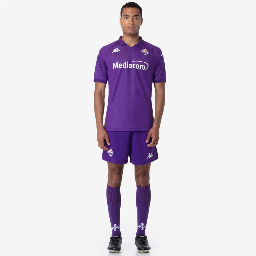 Men Kappa Kombat Pro 2025 Fiorentina Jersey Purple | 549362-NJG