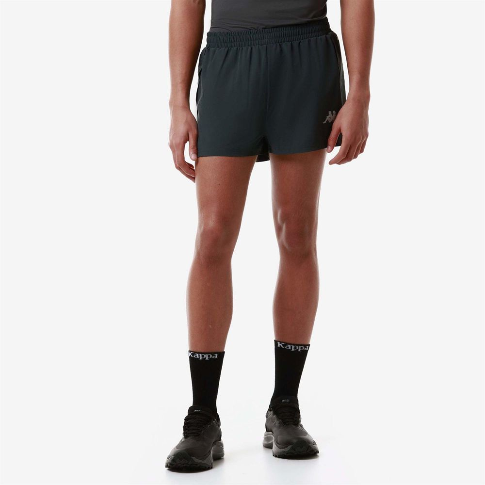 Men Kappa Kombat Run Festo Shorts Grey | 835614-HKG