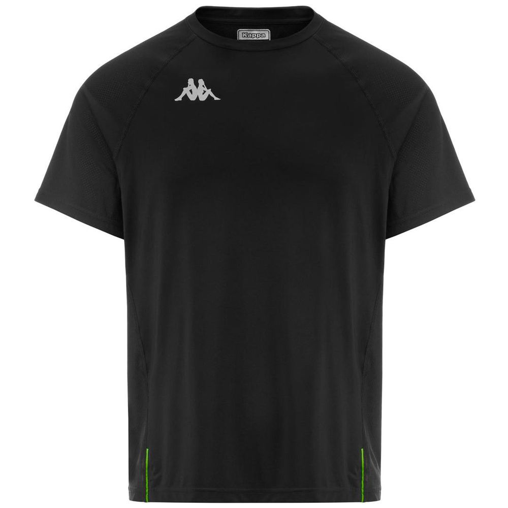 Men Kappa Kombat Run Foro Jersey Black | 234719-MGI