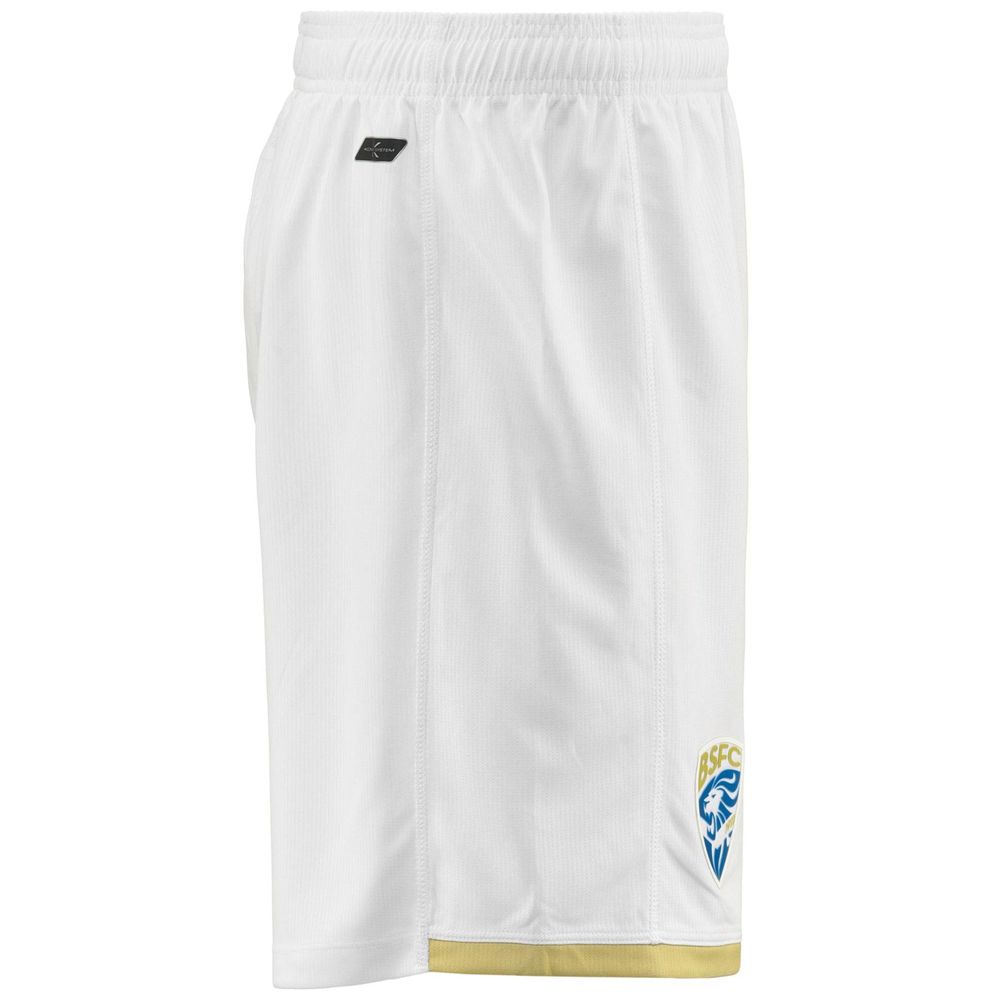 Men Kappa Kombat Ryder Brescia Shorts White | 157432-ASW