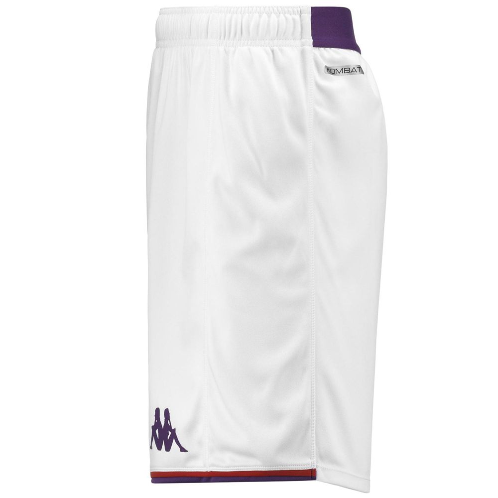 Men Kappa Kombat Ryder Pro Fiorentina Shorts White | 237048-OCV