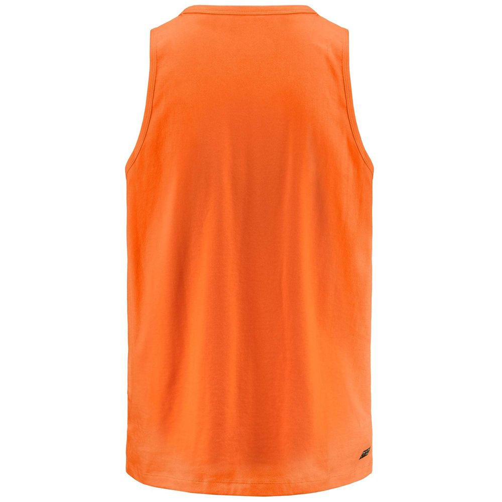 Men Kappa Kombat Wkt Ebolto Tank Top Orange | 506839-CFV