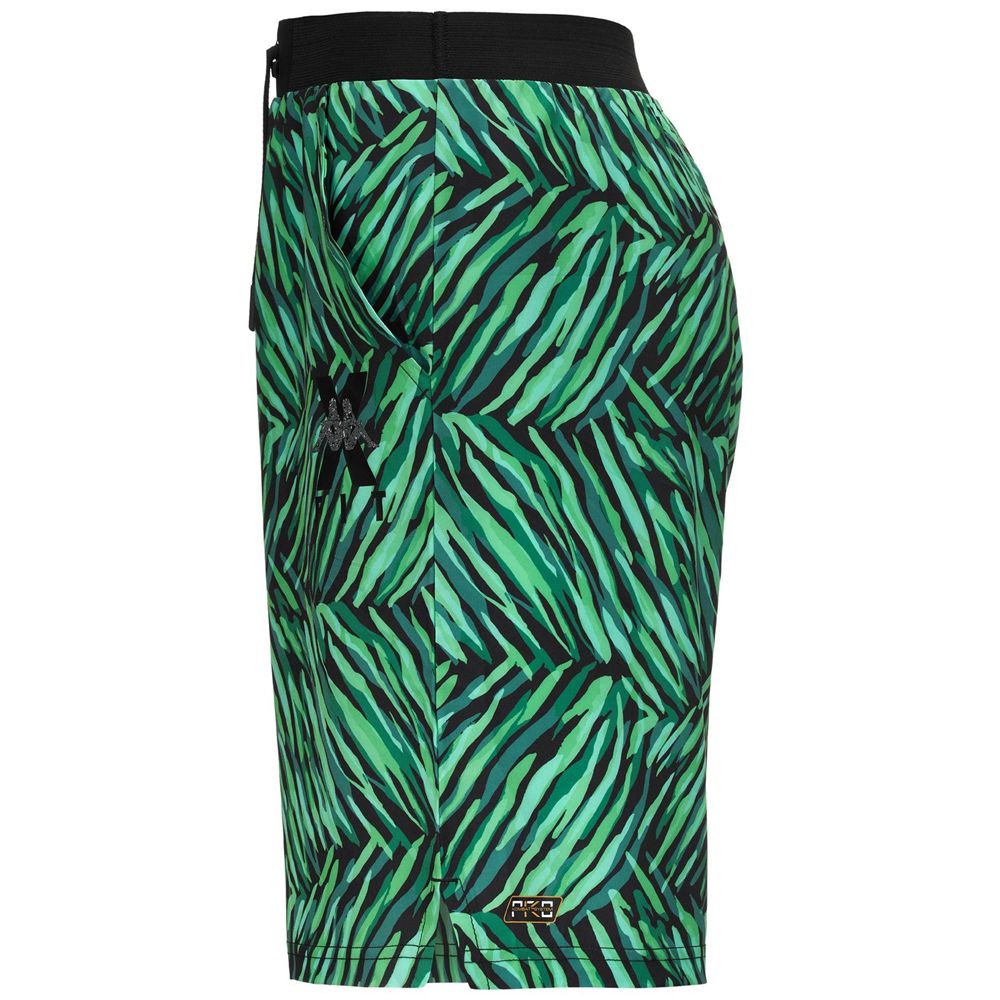 Men Kappa Kombat Wkt Eclito Shorts Green | 056287-PMQ