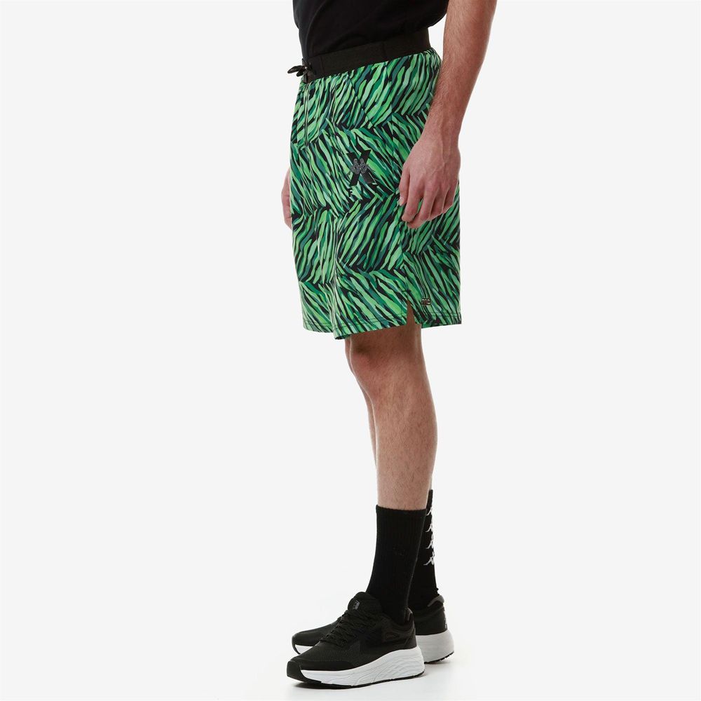 Men Kappa Kombat Wkt Eclito Shorts Green | 056287-PMQ