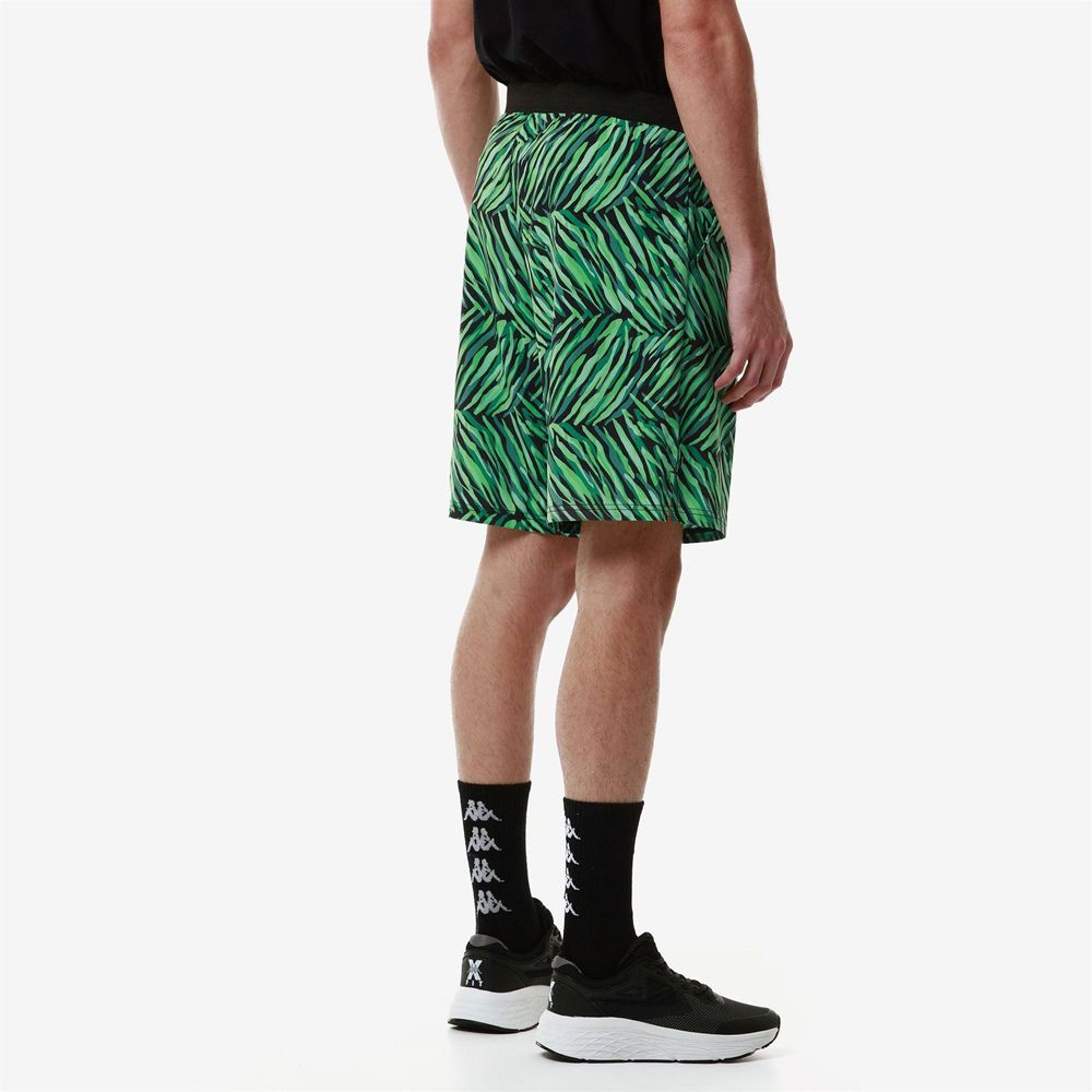 Men Kappa Kombat Wkt Eclito Shorts Green | 056287-PMQ