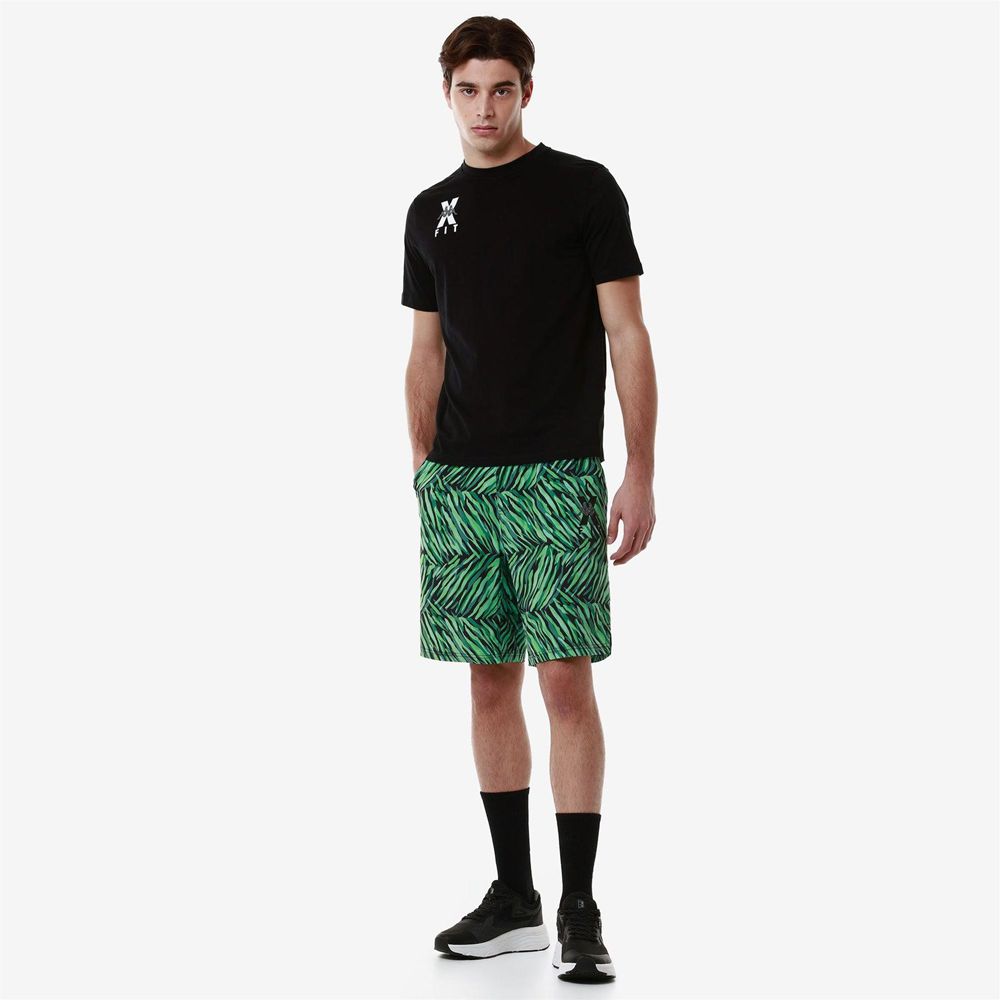 Men Kappa Kombat Wkt Eclito Shorts Green | 056287-PMQ