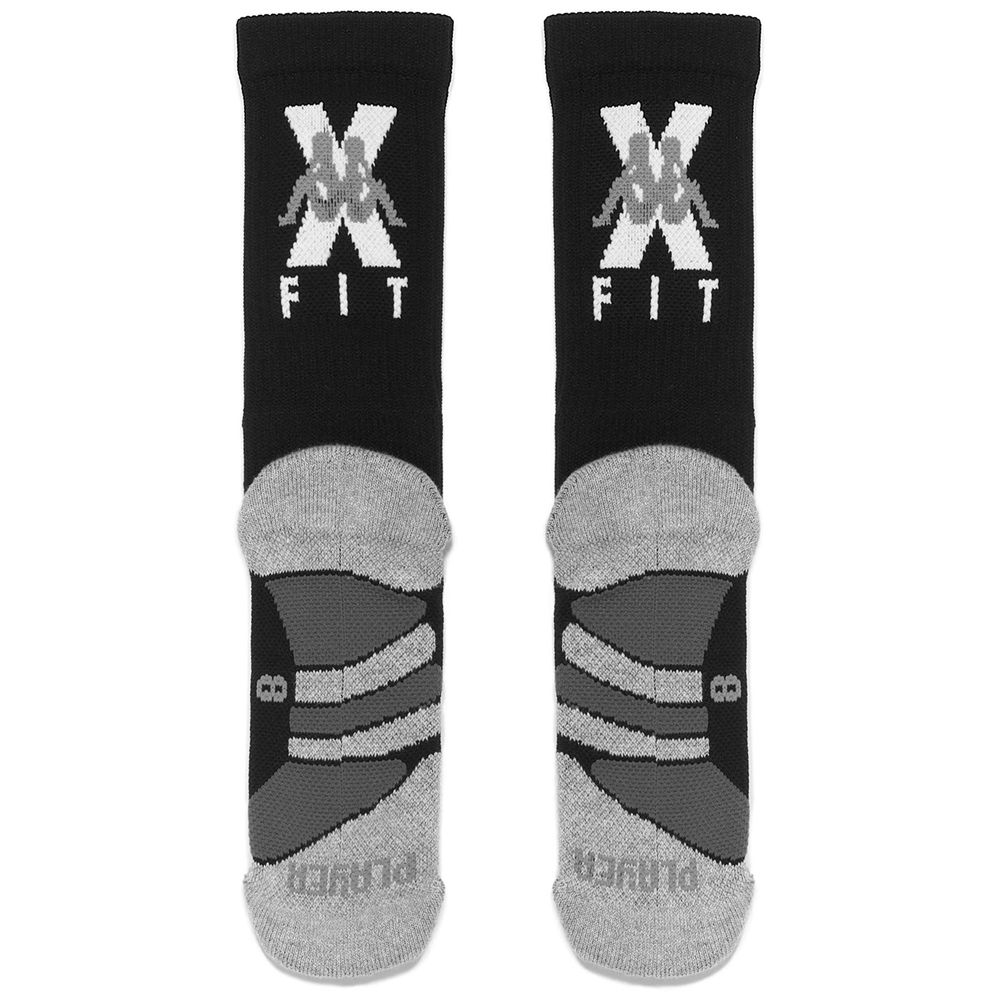 Men Kappa Kombat Wkt Ecross Socks Black | 158704-TOE