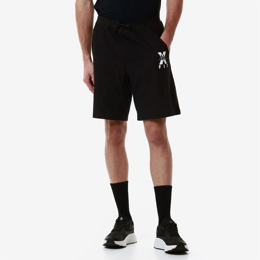 Men Kappa Kombat Wkt Egameno Shorts Black | 154039-TMX