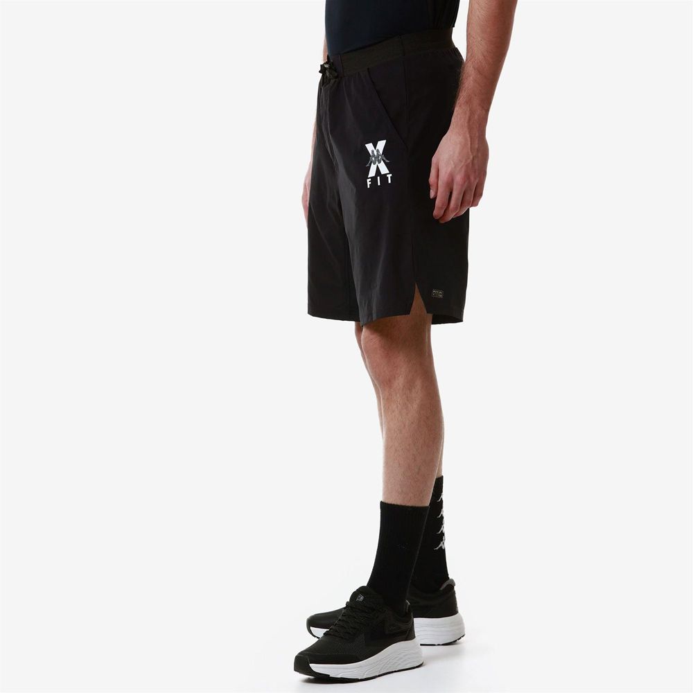 Men Kappa Kombat Wkt Egameno Shorts Black | 154039-TMX