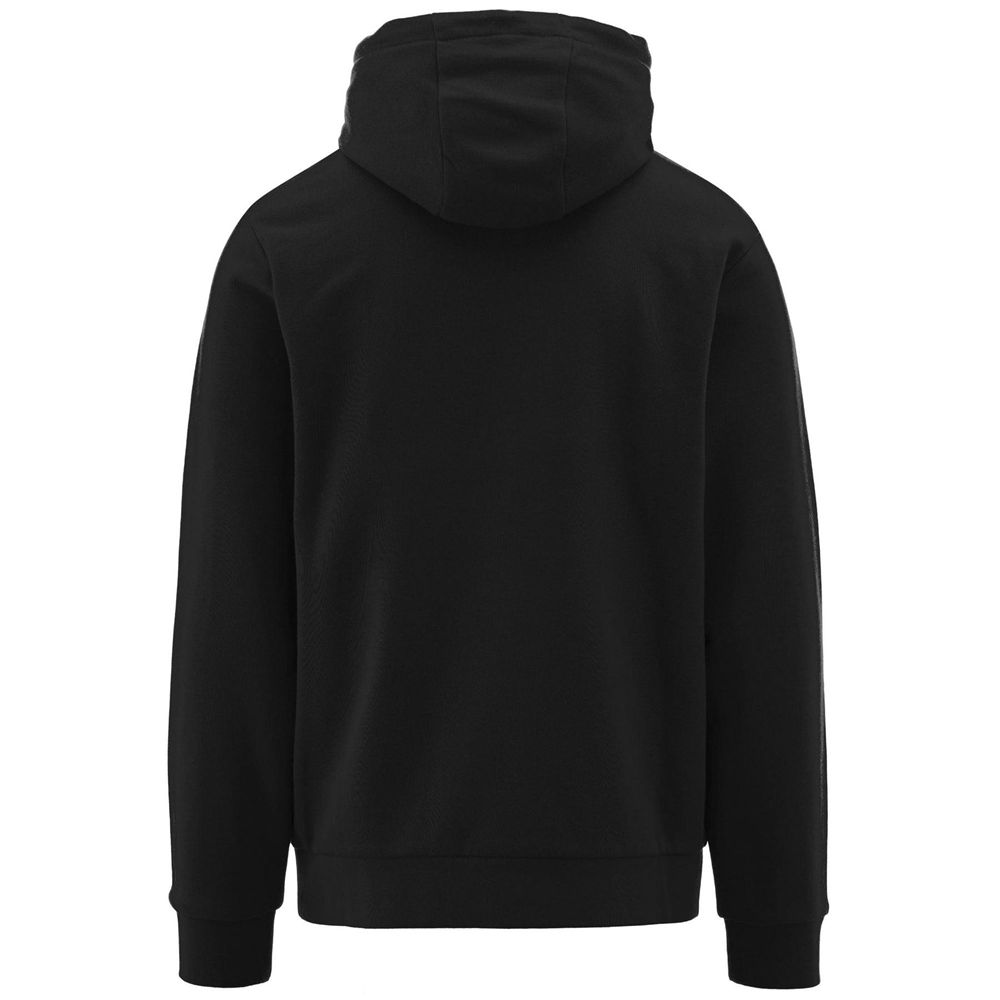 Men Kappa Logo 365 Enzo Hoodie Black | 289437-WKF