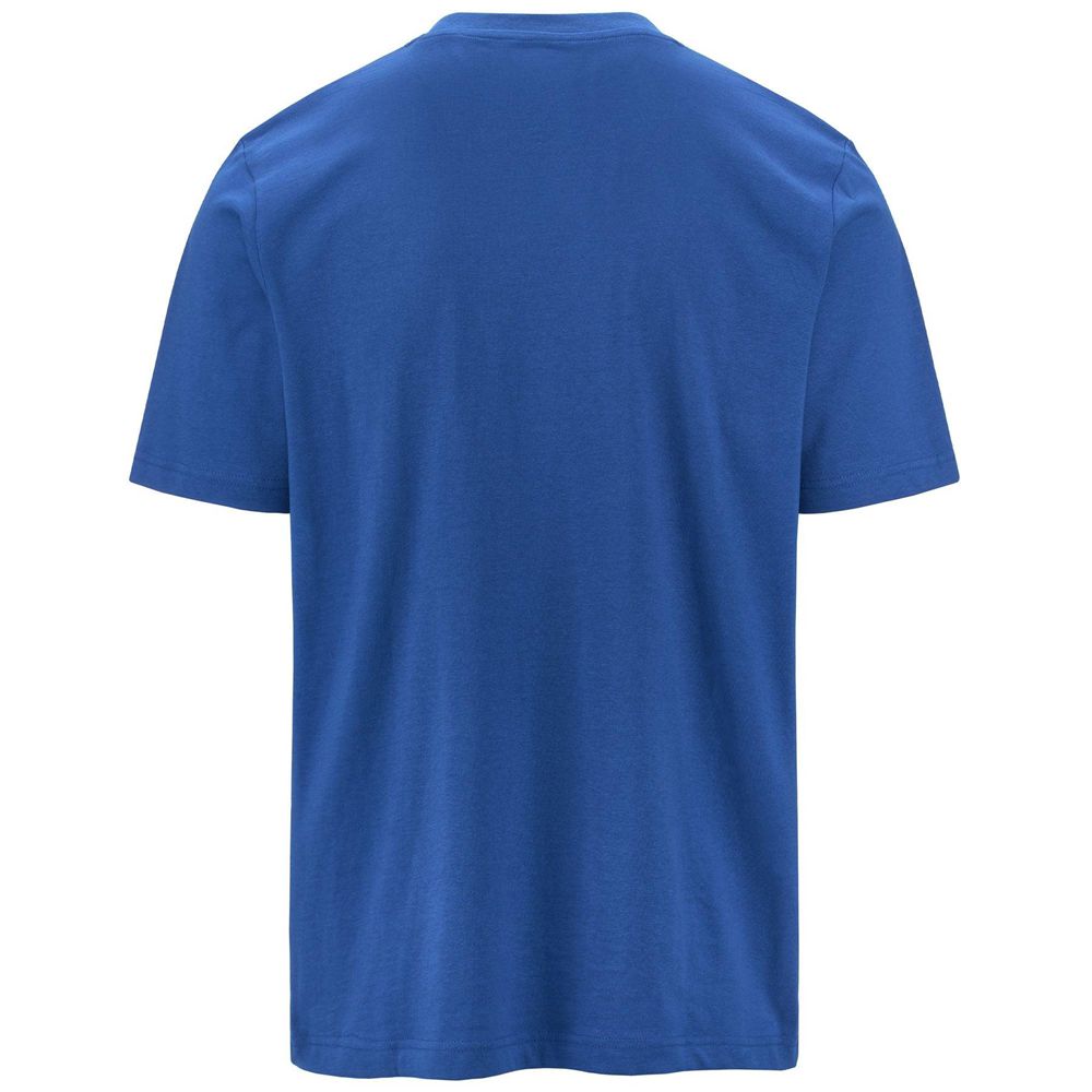 Men Kappa Logo Amberis T-Shirt Blue | 827546-ZHM