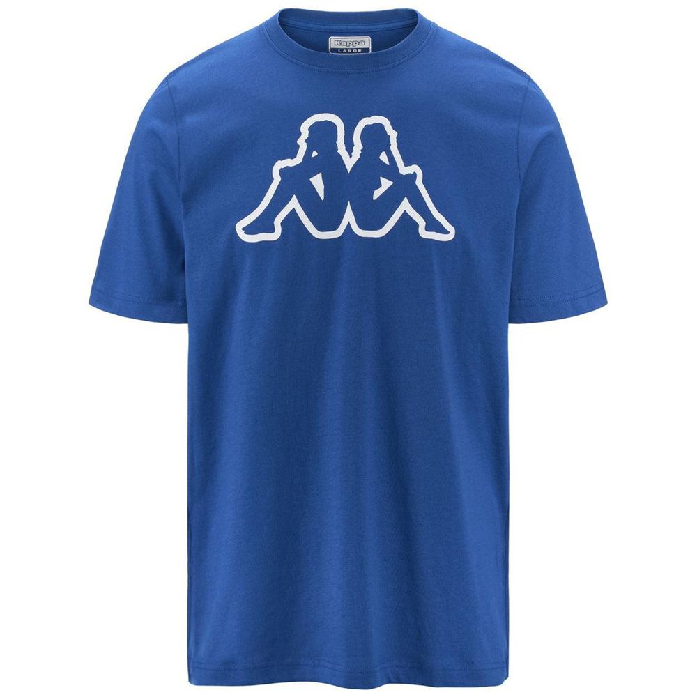 Men Kappa Logo Amberis T-Shirt Blue | 827546-ZHM