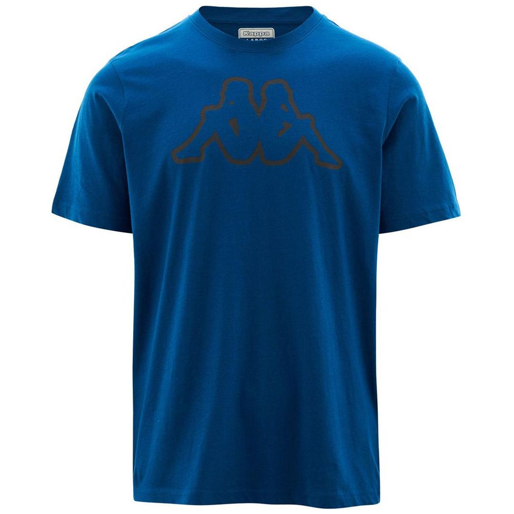 Men Kappa Logo Amberis T-Shirt Blue | 942605-PZI