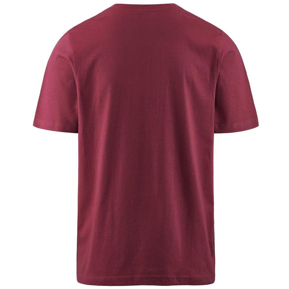 Men Kappa Logo Amberis T-Shirt Red | 953428-SQV