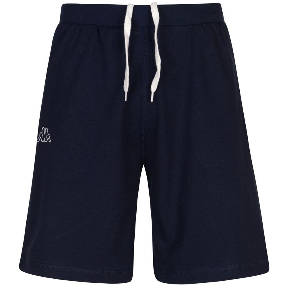 Men Kappa Logo Ariosto Shorts Navy | 184075-ZPA