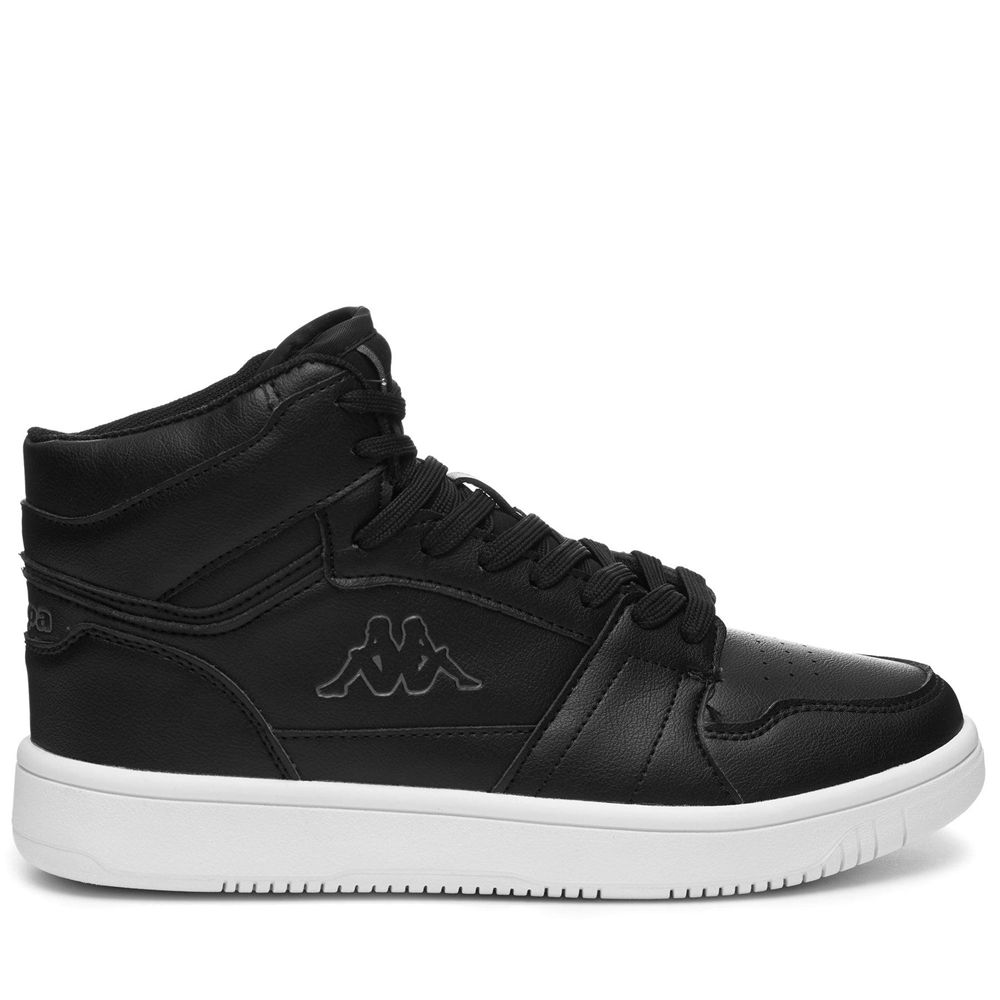 Men Kappa Logo Basil Md Sneakers Black | 218590-DUV