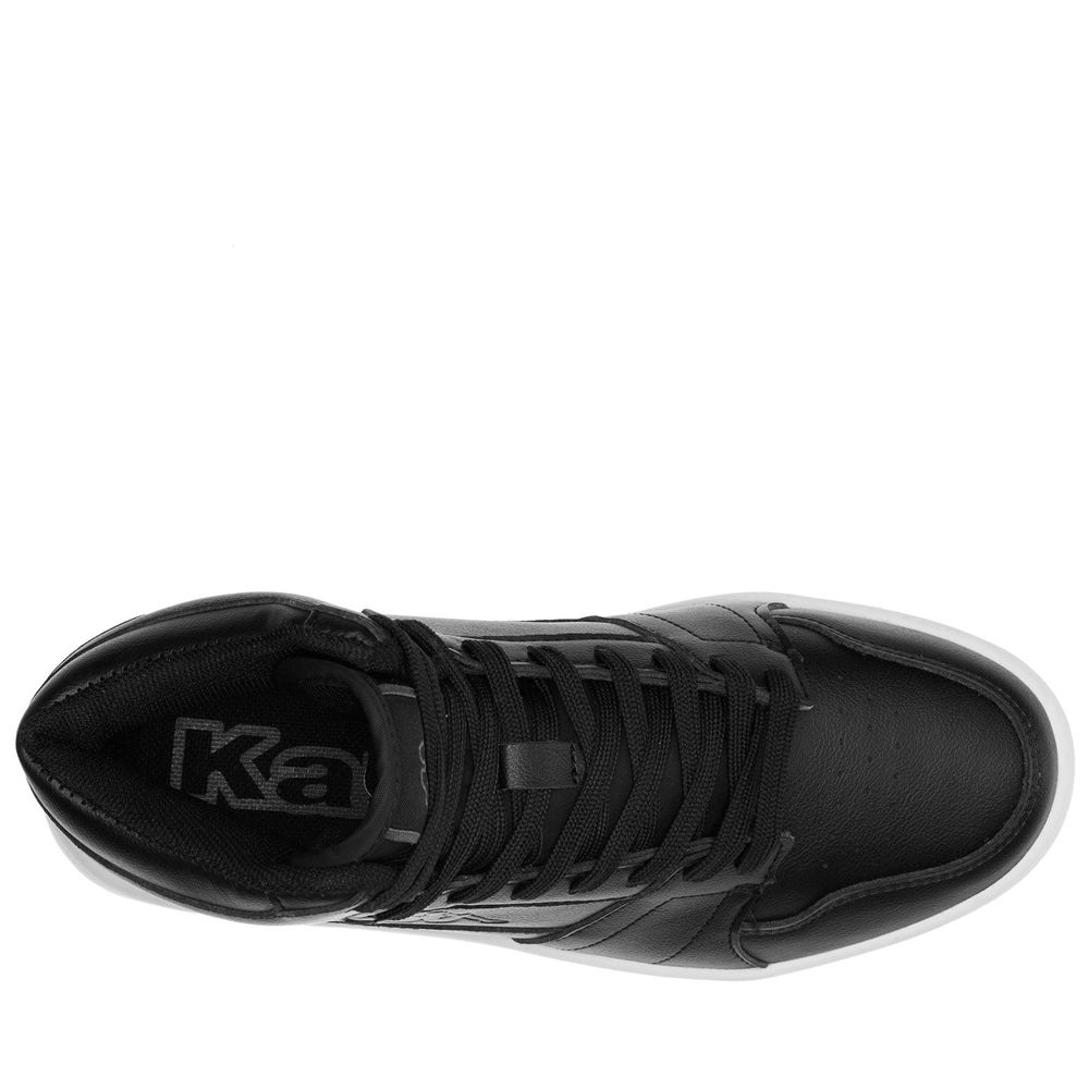 Men Kappa Logo Basil Md Sneakers Black | 218590-DUV