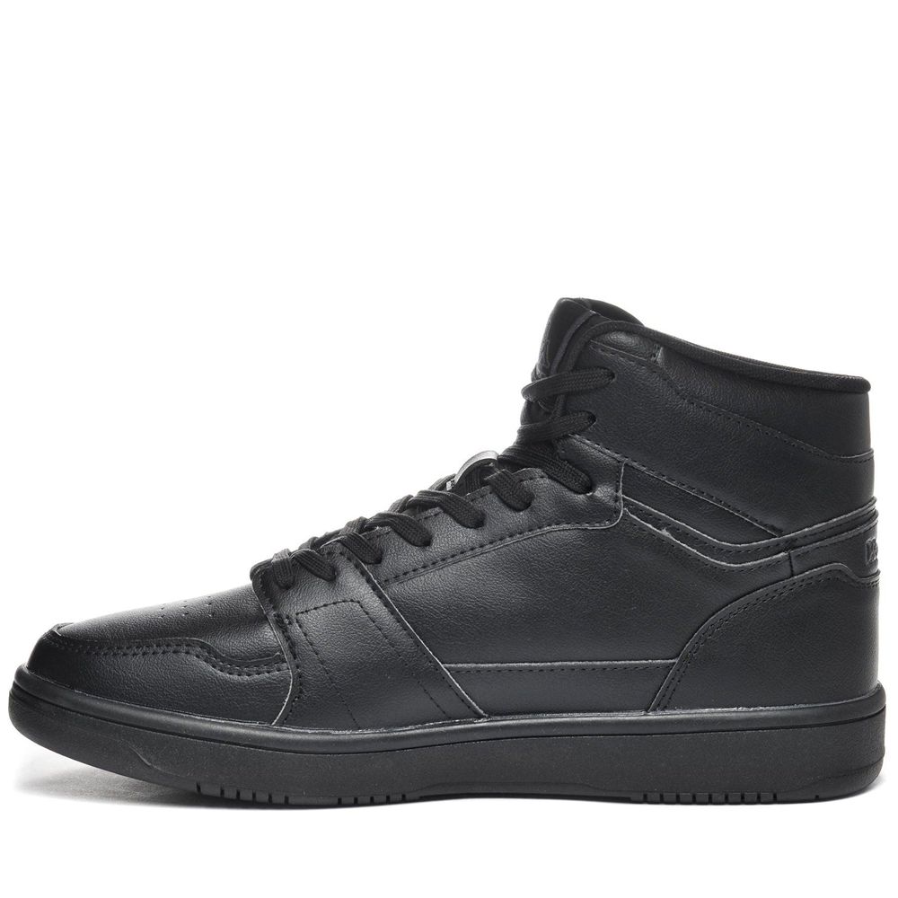 Men Kappa Logo Basil Md Sneakers Black | 267839-AUE