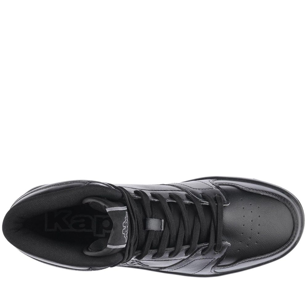 Men Kappa Logo Basil Md Sneakers Black | 267839-AUE