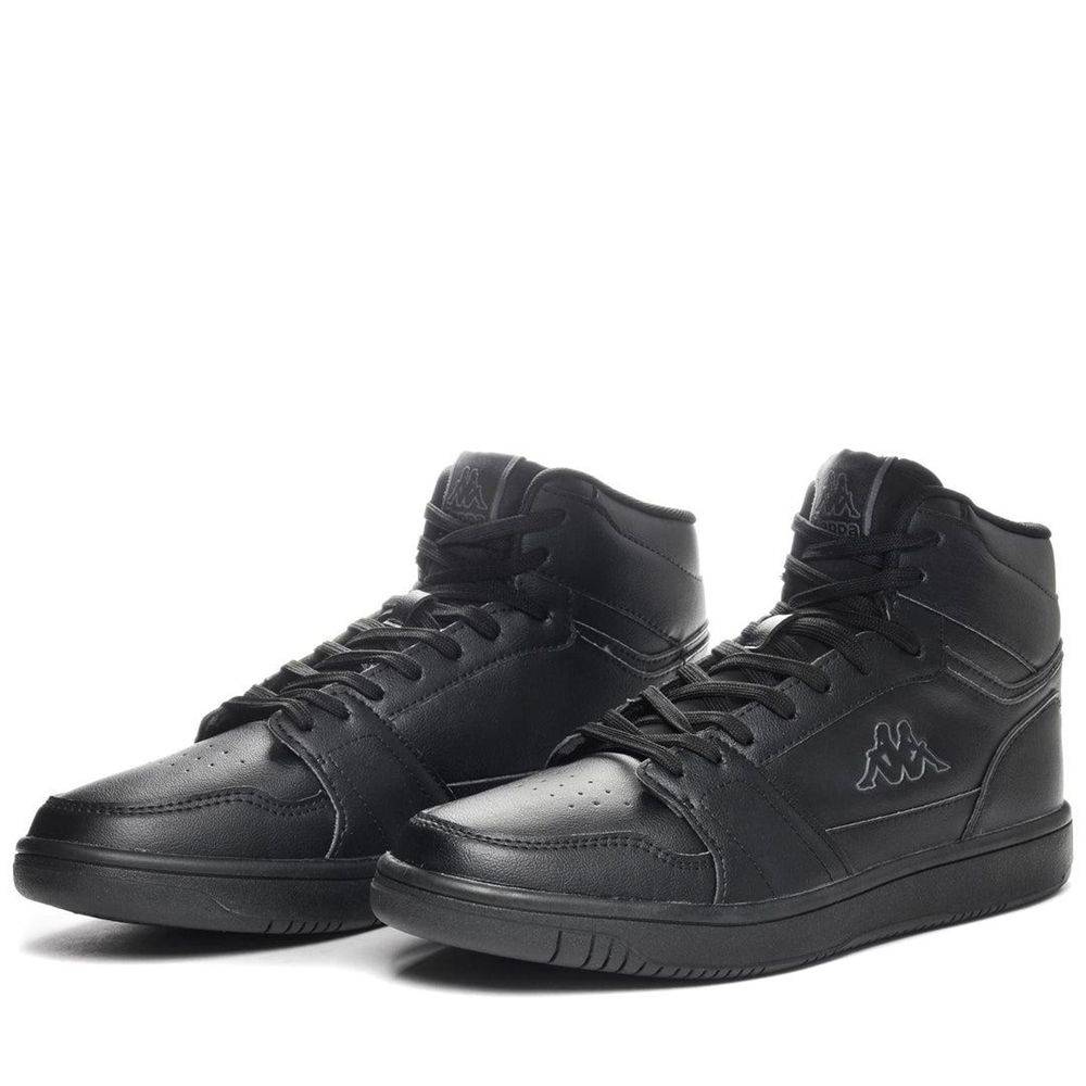 Men Kappa Logo Basil Md Sneakers Black | 267839-AUE