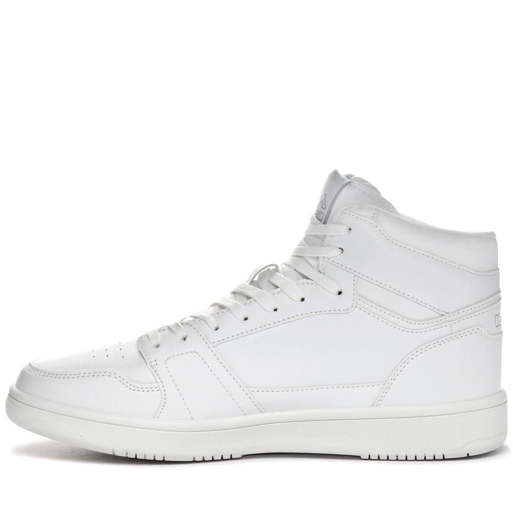 Men Kappa Logo Basil Md Sneakers White | 684352-KFE