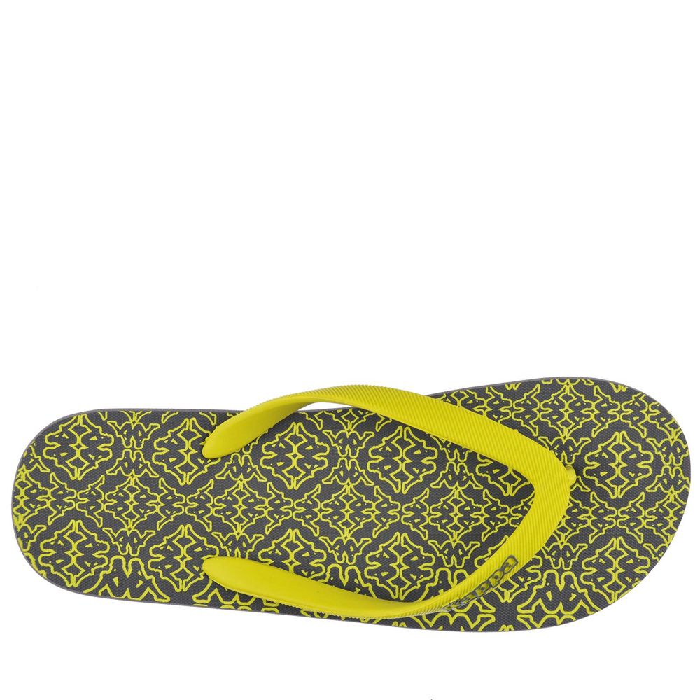 Men Kappa Logo Belkem Flip Flops Green | 021798-YSQ