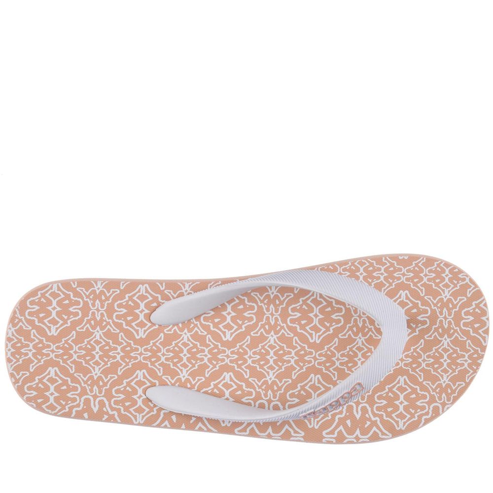 Men Kappa Logo Belkem Flip Flops Pink | 607183-MHU