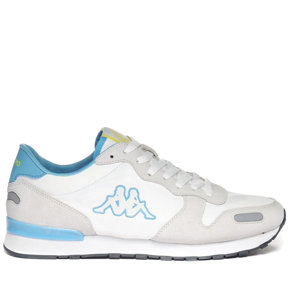 Men Kappa Logo Berlin 2 Sneakers White | 742901-PAS