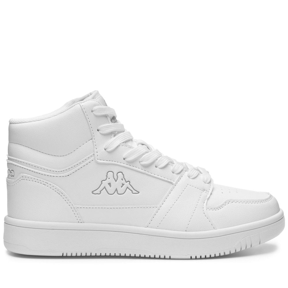 Men Kappa Logo Bernal Md Sneakers White | 942368-VQE