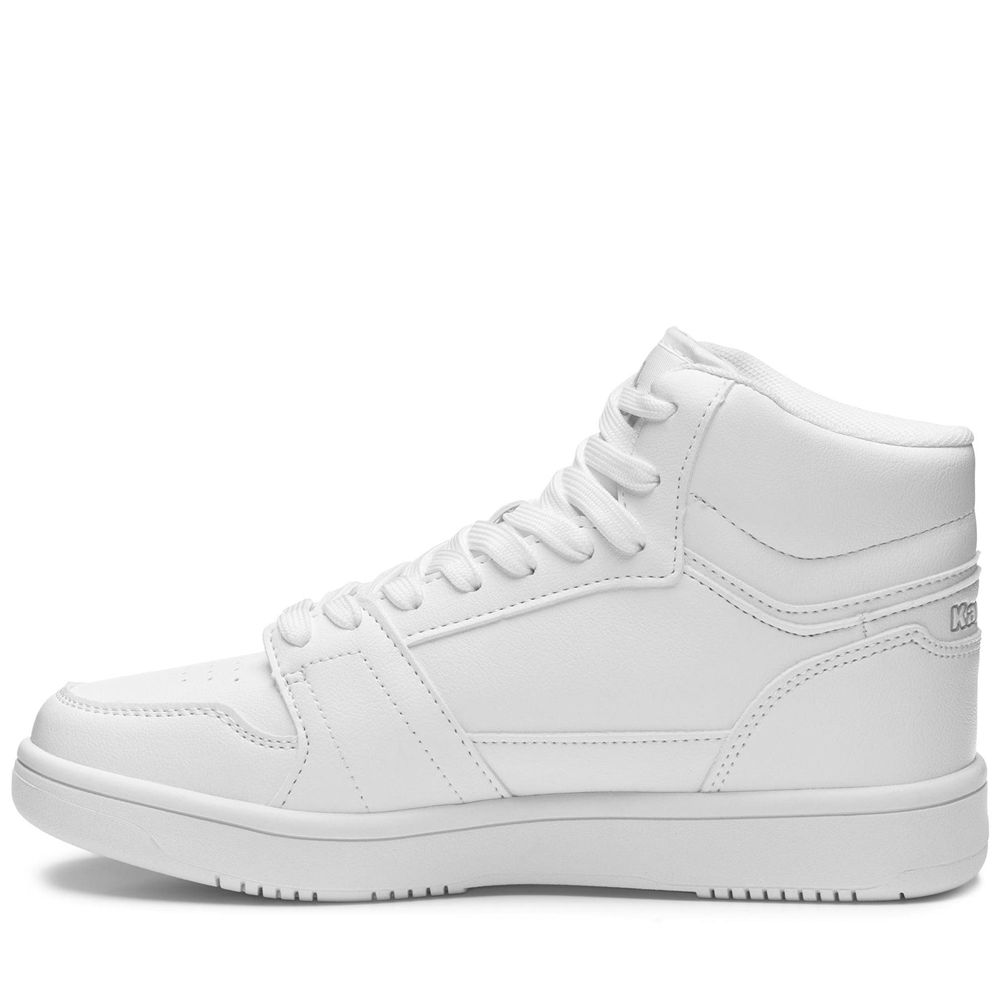 Men Kappa Logo Bernal Md Sneakers White | 942368-VQE