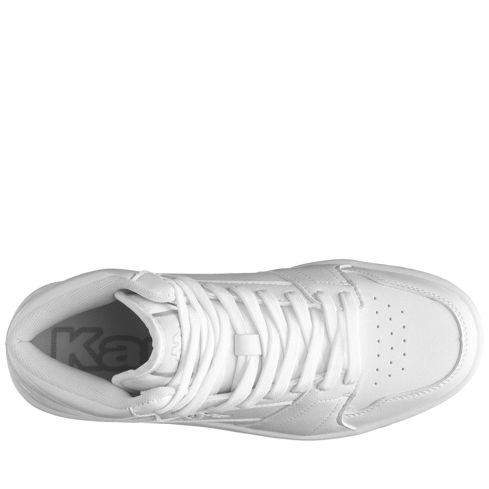 Men Kappa Logo Bernal Md Sneakers White | 942368-VQE