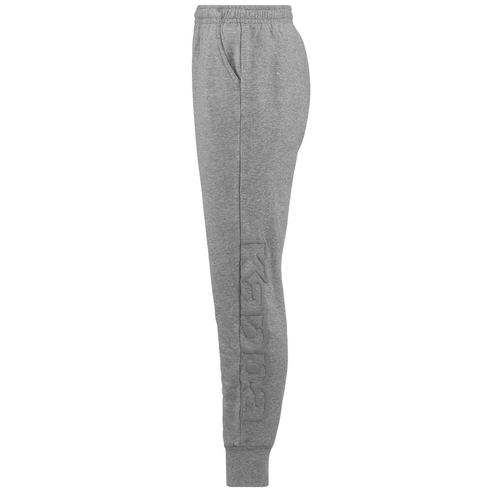 Men Kappa Logo Bipant Slim Pants Grey | 850791-STZ