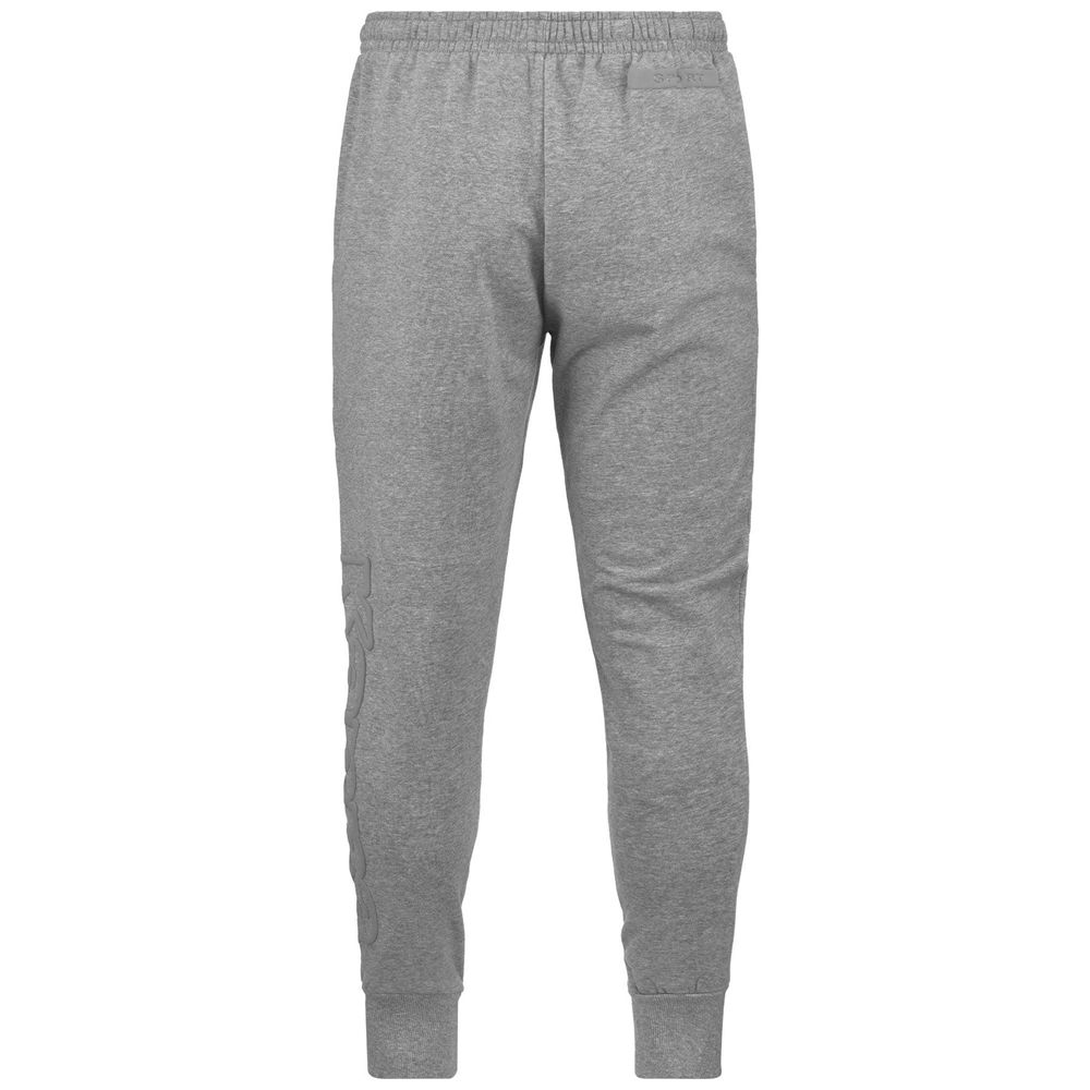 Men Kappa Logo Bipant Slim Pants Grey | 850791-STZ