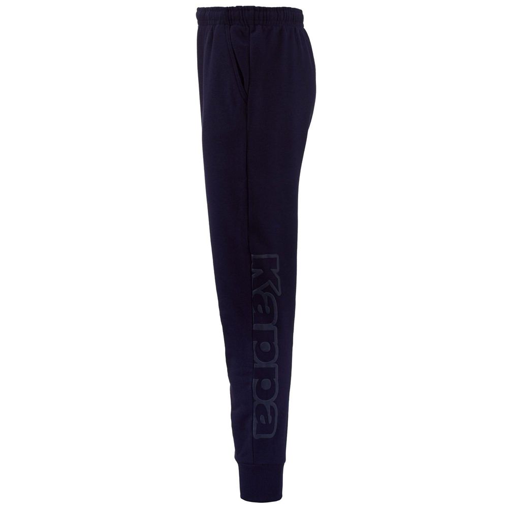 Men Kappa Logo Bipant Slim Pants Navy | 198372-PWR