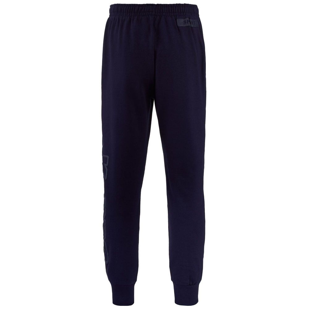 Men Kappa Logo Bipant Slim Pants Navy | 198372-PWR