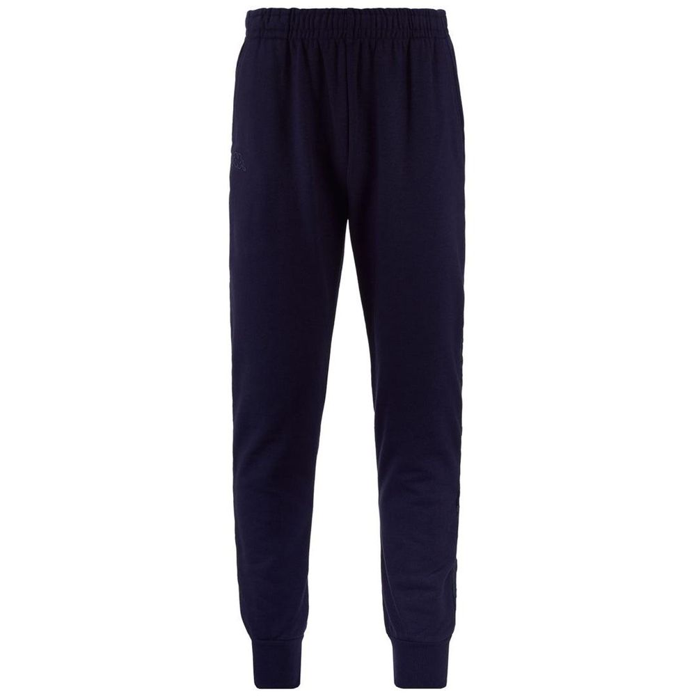 Men Kappa Logo Bipant Slim Pants Navy | 198372-PWR