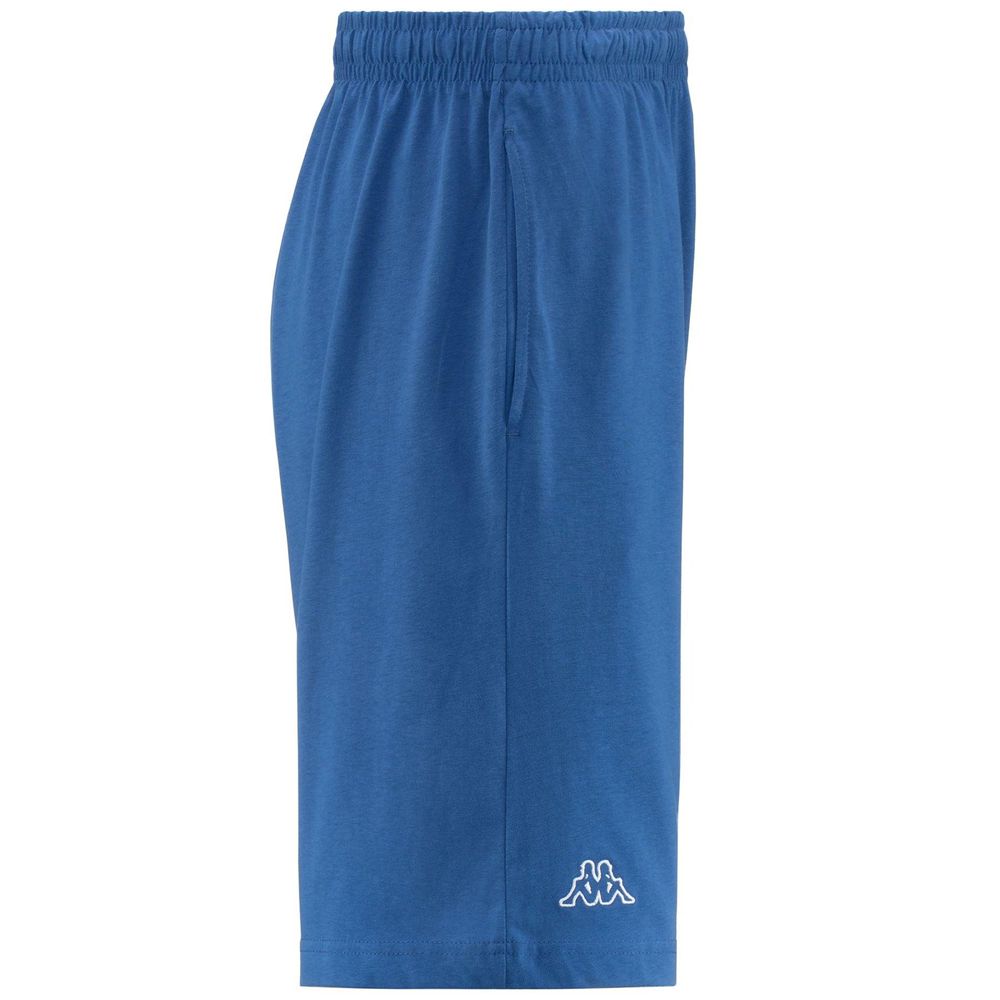 Men Kappa Logo Cabog Shorts Blue | 038957-YUK