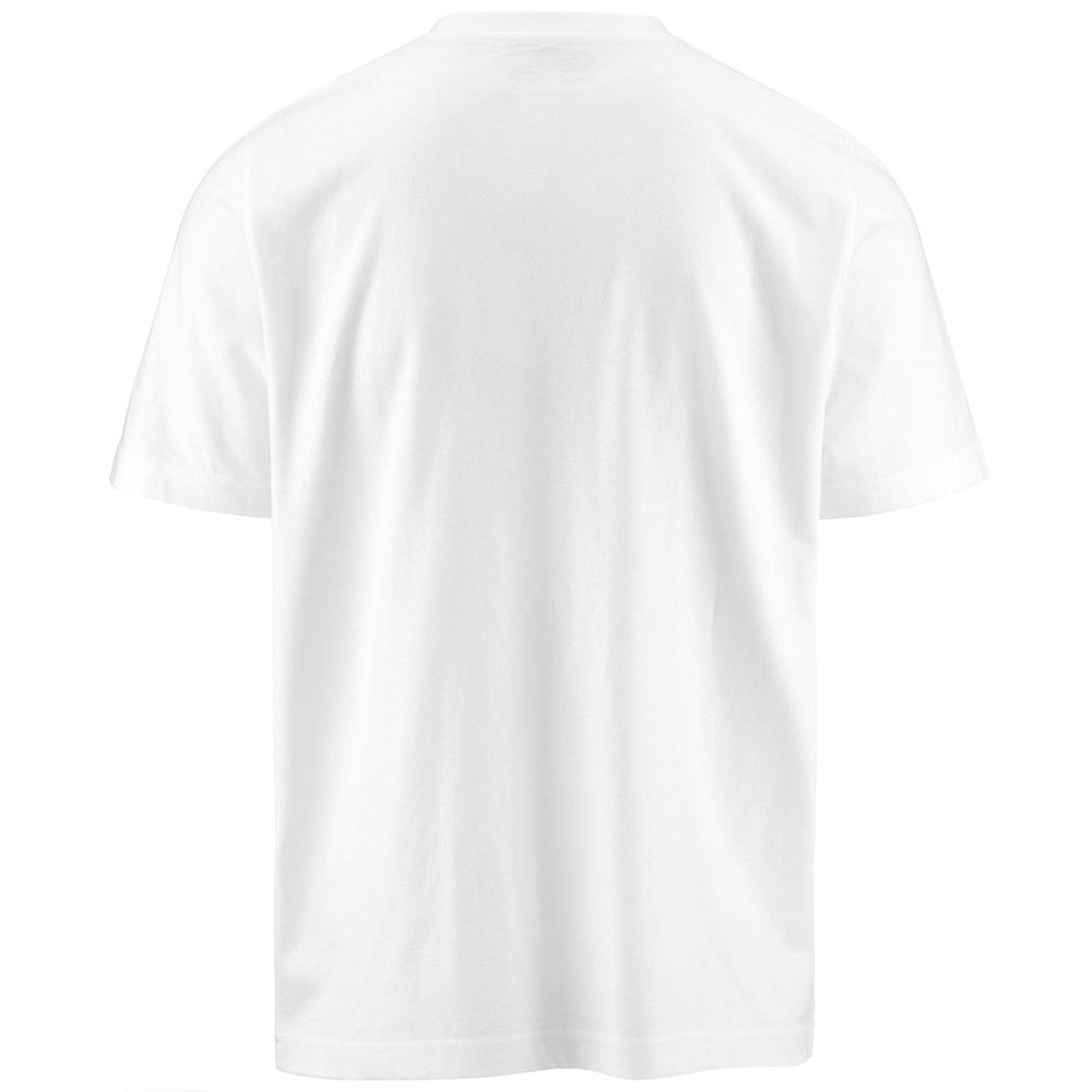 Men Kappa Logo Edgar T-Shirt White | 982046-PQO