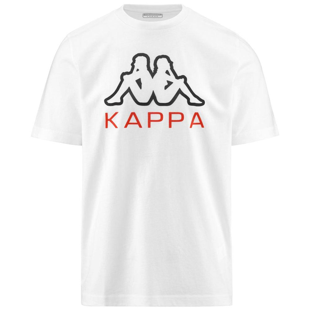 Men Kappa Logo Edgar T-Shirt White | 982046-PQO