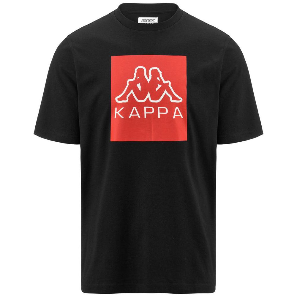 Men Kappa Logo Ediz T-Shirt Black | 834709-EFD