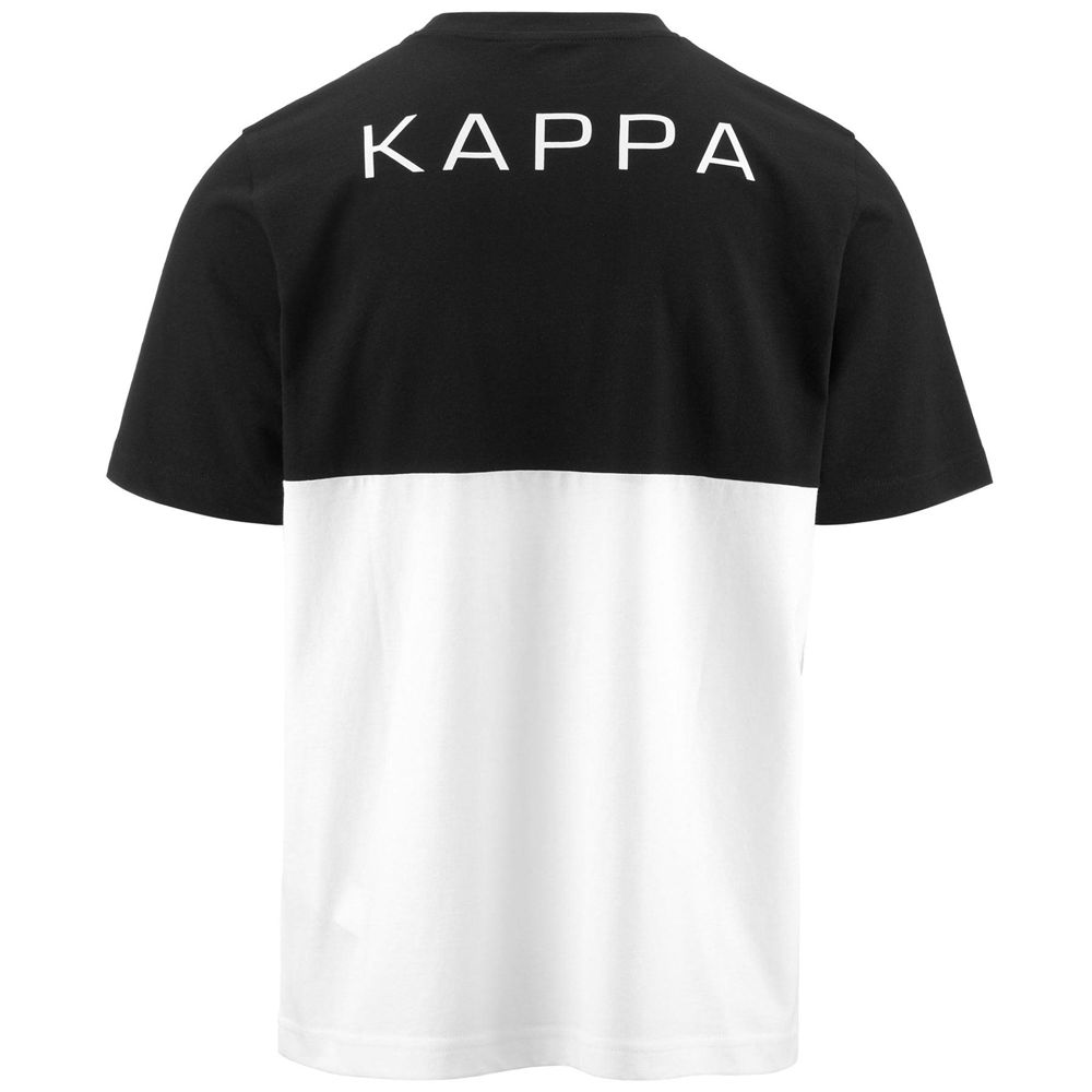 Men Kappa Logo Edwin T-Shirt Black | 028759-POI