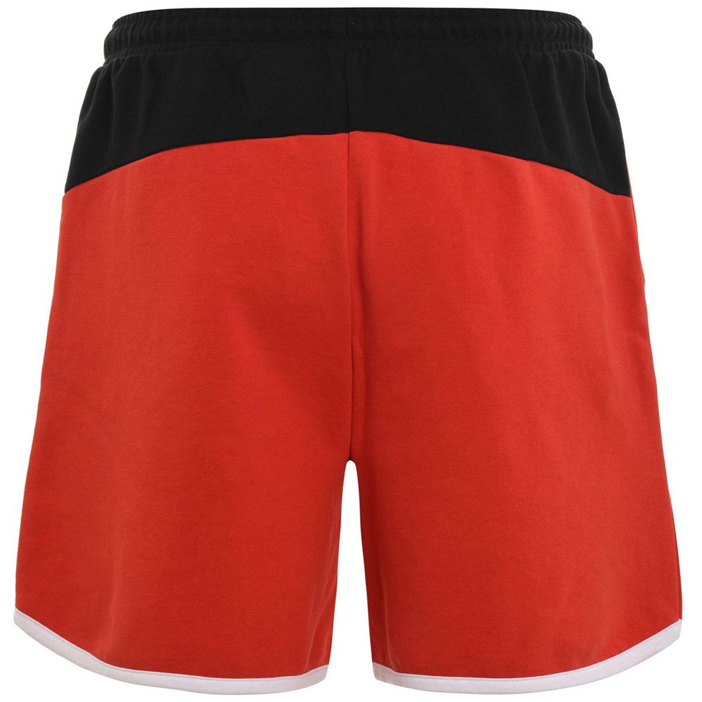 Men Kappa Logo Ele Shorts Red | 517890-VTB